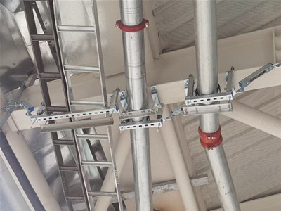 成品支架應(yīng)用在某些機(jī)電工程管路機(jī)器設(shè)備之后